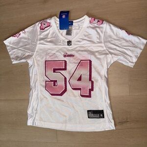NFL White and Pink Dolphins Jersey. “THOMAS 54”